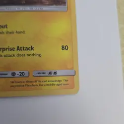Pokemon Detective Pikachu SM170 Holo Promo Card English 90 HP 2019 - Image 4
