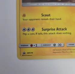 Pokemon Detective Pikachu SM170 Holo Promo Card English 90 HP 2019 - Image 5