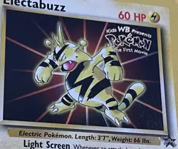 POKEMON Promo Card ELECTABUZZ #2 Black Star Rare Mint WB PROMOTIONAL PROMO Card! - Image 2