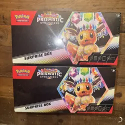 Pokemon TCG Prismatic Evolutions Surprise Box 8 Packs Brand New Sealed Lot of 2 - Image 1