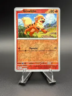 Growlithe 058/165 - Scarlet & Violet 151 Reverse Holo Pokemon TCG English NM - Image 1