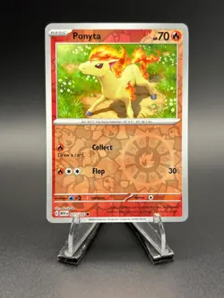 Ponyta 077/165 - Scarlet & Violet 151 Reverse Holo Pokemon TCG English NM - Image 1