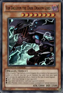 Van'Dalgyon The Dark Dragon Lord - Super Rare Limited CT07-EN007 - LP - YuGiOh - Image 1