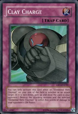Clay Charge - Super Rare DP1-EN030 - MP - YuGiOh - Image 1
