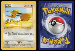 Doduo 48/102 1st Edition Common Base Set Shadowless Pokemon English LP - Image 3