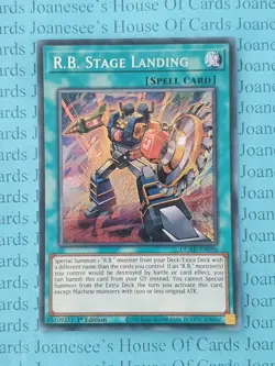 DUAD-EN096 R.B. Stage Landing Secret Rare Yu-Gi-Oh Card 1st Edition New - Image 1