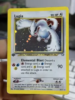 1st Edition Lugia 9/111 Neo Genesis 2000 Holo Rare WOTC Pokemon Card TCG - Image 4