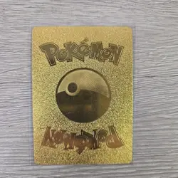 Pokemon Charizard Gold Foil Fan Art Textured Card 1999 04/102 HP120 W/HOLDER - Image 4