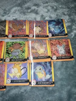 Pokemon Lenticular Cards Artbox 1999 Lot of 13 Fast Shipping - Image 3
