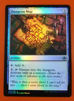 1x Dungeon Map | FOIL | Forgotten Realms | MTG Magic Cards - Image 1