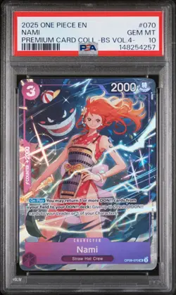 One Piece Nami OP09-070 Premium Card Collection Best Selection Vol.4 PSA 10 - Image 1