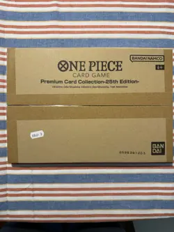 One Piece TCG Premium Card Collection 25th Edition English Set Sealed Cardboard - Image 1