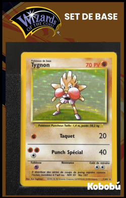 Carte Pokemon Tygnon 7/102 Holo Unlimited Ed 2 Set De Base Wizards FRA - Image 1