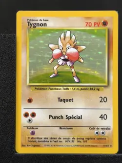 Carte Pokemon Tygnon 7/102 Holo Unlimited Ed 2 Set De Base Wizards FRA - Image 2