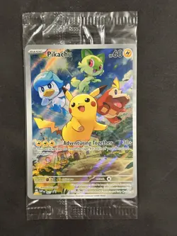 Pokemon TCG Pikachu SVP027 Paldea Evolved Black Star Promo SEALED - Image 1