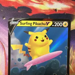 Surfing Pikachu V -008/025 Pokemon 25 Celebrations Ultra Rare NM - Image 2