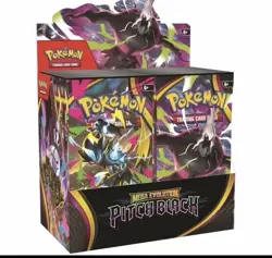 Pokemon TCG Mega Evolution Pitch Black Booster Box Mewtwo Lucario Age 6+ - Image 1