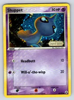 Shuppet 63/92 Common Legend Maker Pokemon Reverse Holo Damaged - Image 1