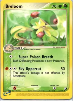 Pokemon TCG Breloom 33/100 Sandstorm LP - Image 1