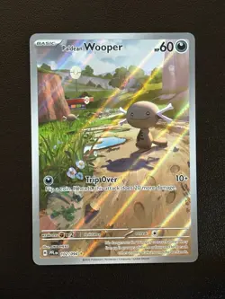 Paldean Wooper 102/094 Illustration Rare Phantasmal Flames Pokemon Holo NM - Image 1