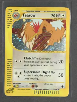 Fearow 11/165 Holo Rare Expedition Base Set Pokemon Damaged - Image 1