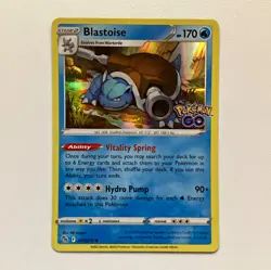 The Pokemon Company Blastoise 017/078 Pokemon GO Holo Rare EN HP 170 90+ - Image 1