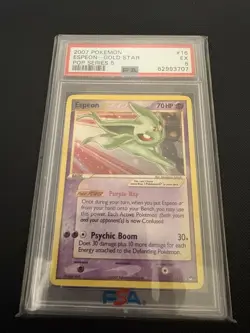 2007 POKEMON POP SERIES 5 #16 ESPEON-GOLD STAR PSA 5 - Image 1
