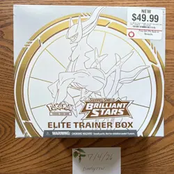 Pokemon TCG Brilliant Stars Elite Trainer Box Arceus English 2022 - Image 1