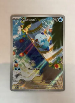 Oshawott Illustration Rare SV White Flare #105/086 Pokemon TCG - Image 1