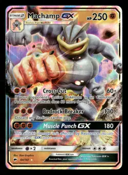 Machamp GX - 64/147 - Ultra Rare - Burning Shadows - Pokemon Card - NM/M - Image 1