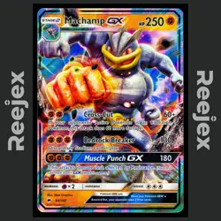 Machamp GX - 64/147 - Ultra Rare - Burning Shadows - Pokemon Card - LP - Image 1