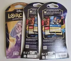 Disney Lorcana First Chapter Sleeved Booster Blister Lot Of 3 Different Artwork - Image 2