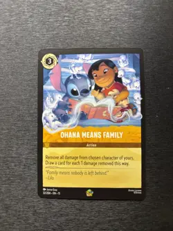 Disney Lorcana Winterspell Ohana Means Family #32 Regular Lilo & Stitch - Image 1
