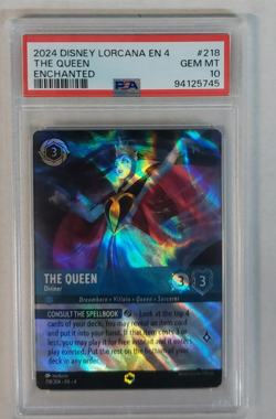 Lorcana TCG Ursula's Return The Queen Diviner Enchanted 218/204 PSA 10 Gem - Image 1