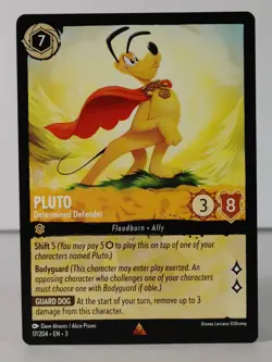 Pluto - Determined Defender - Rare - Into the Inklands #17 - LORCANA -U Pick - Image 2