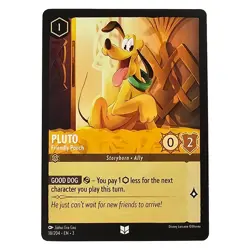 Pluto Disney Lorcana Trading Card Friendly Pooch 18/204 NM - Image 1
