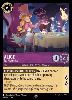 Alice - Tea Alchemist 35/204 Super Rare Into the Inklands Disney Lorcana - Image 1