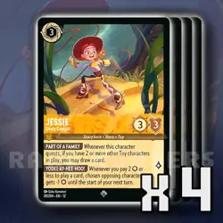 Jessie Lively Cowgirl 20/204 x4 SR Wilds Unknown Disney Lorcana - Image 1