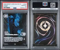 DISNEY LORCANA EN 10 WHISPERS IN THE WELL HADES LOOKING FOR A DEAL #242 PSA 10 - Image 3