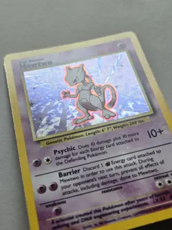 Mewtwo 010/102 Base Set Holo Rare English 1999 Ken Sugimori 60 HP - Image 3