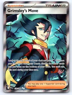 Grimsley's Move 120/094 Ultra Rare Phantasmal Flames Pokemon Holo Near Mint - Image 1
