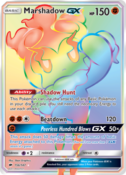 Marshadow GX (Secret) - Burning Shadows - Near Mint - Pokemon TCG - Image 1