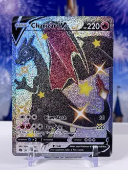 Pokemon TCG Charizard V 079/073 Champion's Path Holo Secret Rare - Image 1