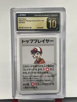 Pristine 10 Pokemon TCG Top Player Old Maid 2019 Japanese Pikachu CGC Graded - Image 1