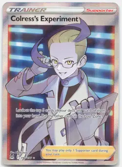 Colress's Experiment 190/196 Ultra Rare Lost Origin Pokemon Holo Near Mint - Image 1
