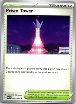 PRISM TOWER 111/086 ME04 Ultra Rare NM/M Pokemon + Bonus Version - Image 3