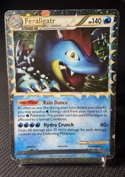 Pokemon Feraligatr Prime HGSS07 Holo EN black star promo - Image 1