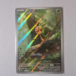 The Pokemon Company Chespin Chaos Rising 087/086 Rare Holo ENG 2023 HP 70 - Image 1