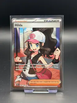 Hilda 164/086 White Flare Ultra Rare Near Mint Pokemon Card TCG - Image 1
