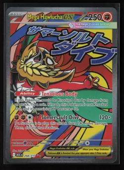 Mega Hawlucha ex 268/217 Mega Attack Rare Ascended Heroes Pokemon Holo - Image 1